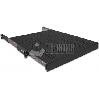 Wirewin SHELF PO 800 BL 19″ 1U pull-out shelf, up to 35 kg, black