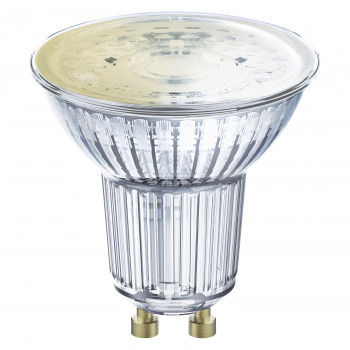 Spot PAR16 50 GU10 variateur Osram SMART+ MATTER, 4,7 W, blanc chaud, Wi-Fi, 45°
