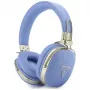 Casque Bluetooth ENC Guess Grained Triangle Gold Logo, bleu