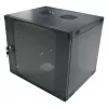 Armoire serveur murale LogiLink W12F64B 48,30 cm (19″), monobloc, 12 U, gris-noir (RAL7021), acier 1,2 mm, non montée