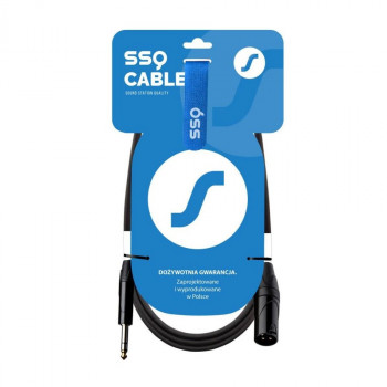 SSQ JSXM10 cable, XLR male - 6.3 mm stereo jack, 10 m