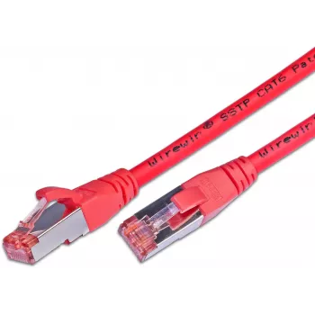 Câble patch RJ45 Wirewin PKW-PIMF-KAT6 1.0 RT, Cat6, S/FTP, LSOH, rouge