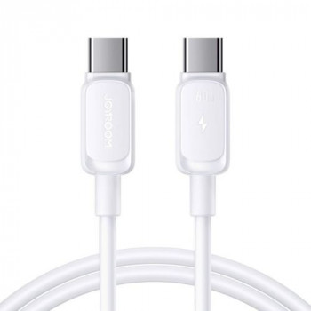 Joyroom S-A14 Multi-Color Series USB-C - USB-C cable, 60 W, 480 Mbps, 1.2 m, white (S-CC100A141W)