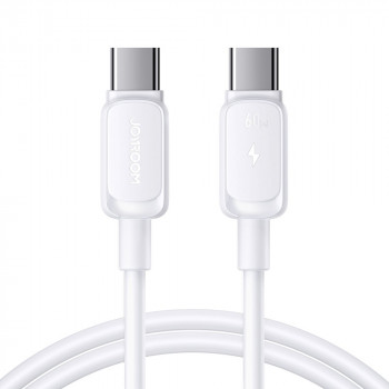 Joyroom S-A14 Multi-Color Series USB-C - USB-C cable, 60 W, 480 Mbps, 1.2 m, white (S-CC100A141W)