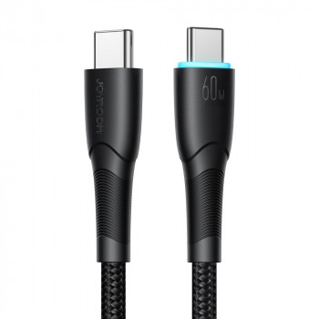 Joyroom Starry Series SA32-CC3 USB-C - USB-C cable, 60 W, 480 Mbps, 1 m, black