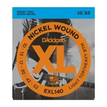 Cordes pour guitare électrique D'Addario EXL140, 10–52