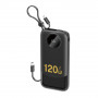 Batterie externe Dudao K13 10000 mAh avec câble intégré, noire