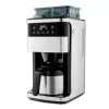 Machine à café filtre avec broyeur Medion MD 19911, carafe thermos, 1000 W, argent/noir