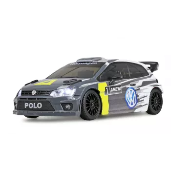 Voiture RC rallye/drift Amewi VW Polo R WRC, 4WD, 1:28, RTR, grise
