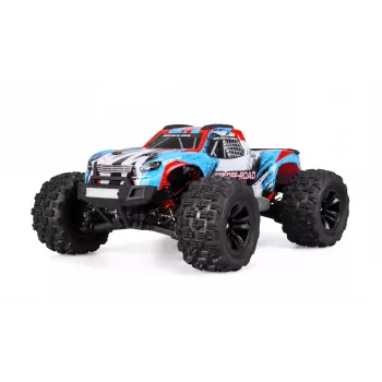 Monster truck brushless Amewi Hyper Go Monster Truck V2 4WD, 1:16, RTR, bleu/blanc