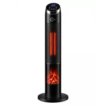 Chauffage soufflant Carruzzo Q20H1 95 cm, noir