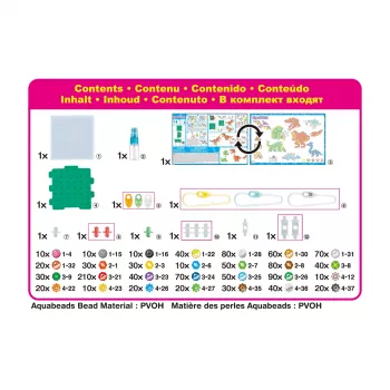 Kit de création dinosaures Epoch Aquabeads 31994