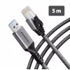 AXAGON ADE-AM50 adaptateur Ethernet Gigabit USB-A avec câble CAT6 intégré de 5 m, RJ-45