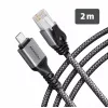 AXAGON ADE-CM20 adaptateur Ethernet Gigabit USB-C avec câble CAT6 intégré de 2 m, RJ-45