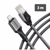 AXAGON ADE-CM30 adaptateur Ethernet Gigabit USB-C avec câble CAT6 intégré de 3 m, RJ-45