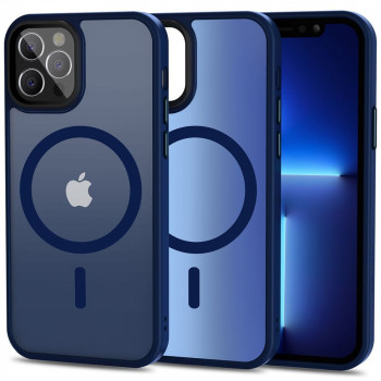 Coque MagSafe Tech-Protect MagMat pour Apple iPhone 12/12 Pro, Matte Navy