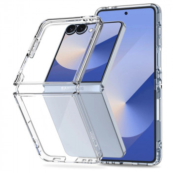 Coque hybride Tech-Protect Flexair THP4318 pour Samsung Galaxy Z Flip 7, transparente