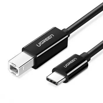 Câble imprimante Ugreen US241 USB-C 2.0 vers USB-B, 1 m, noir