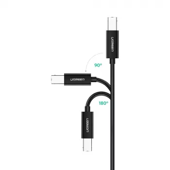 Câble imprimante Ugreen US241 USB-C 2.0 vers USB-B, 1 m, noir