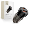 Tech-Protect CC03 2-Port Car Charger USB-A / USB-C, PD 75W, Black