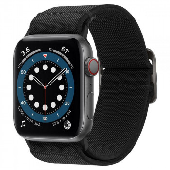 Bracelet Spigen Fit Lite pour Apple Watch 4/5/6/7/SE/8/9/Ultra 44/45/49 mm, noir