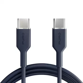Câble USB-C vers USB-C Puro Icon 60W 1,5 m, Navy Blue