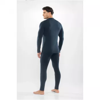 Ensemble sous-vêtements techniques en mérinos Viking Meriboo Man Set pour homme, marine, L
