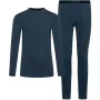 Ensemble sous-vêtements techniques en mérinos Viking Meriboo Man Set pour homme, bleu marine, XL