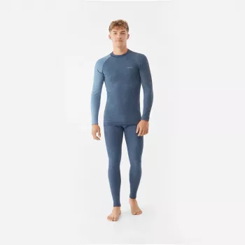 Ensemble sous-vêtements techniques en mérinos Viking Meriboo Man Set pour homme, marine, M