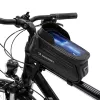 Sacoche de cadre de vélo Wozinsky WBB28BK avec étui pour téléphone, 1,7 L, noir