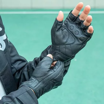 Gants de moto en similicuir Rockbros 16220006003, taille L, noir