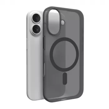 Coque en silicone MagSafe Puro Daylight pour iPhone 16 Plus, noire