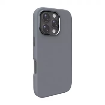 Coque en silicone MagSafe Puro Icon Mag Pro pour iPhone 16 Pro Max, gris foncé