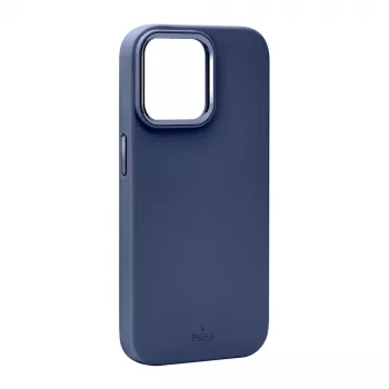Coque en silicone MagSafe Puro Icon Mag Pro pour Apple iPhone 15 Pro Max, bleu foncé