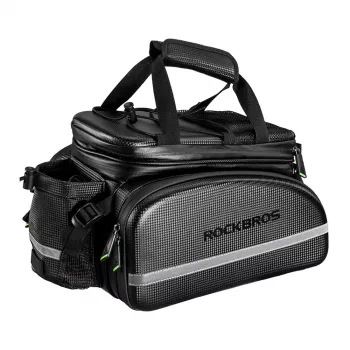 Sacoche de porte-bagages de vélo Rockbros A6-6, 35 l, avec poches dépliables, noir