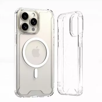 Coque Hurtel Clear Corner Case MagSafe pour iPhone 16 Plus, transparente