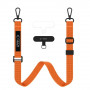 Cordon de téléphone porté en bandoulière Tech-Protect C6S Rope, Cosmic Orange