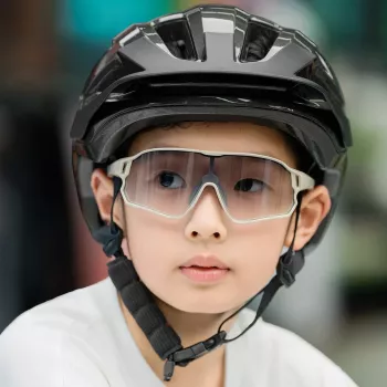 Rockbros LK-67 Youth Bike Helmet with Detachable Visor 54–58 cm, Gray