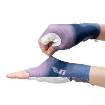 Gants de cyclisme femme à doigts courts amortissants Rockbros S389, taille L, violet