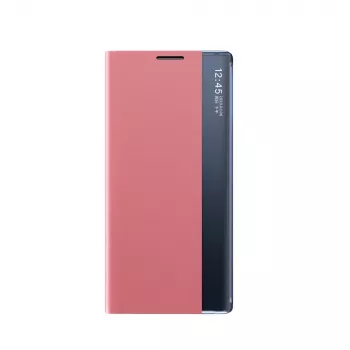 Coque Hurtel New Sleep pour Samsung Galaxy S25 Ultra avec rabat et support, rose