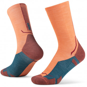 Chaussettes de randonnée Merino Lightweight Crew Buff LWC4, flamant, L