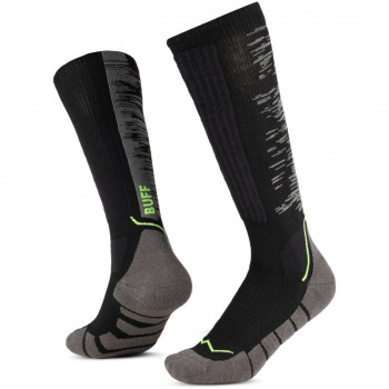 Chaussettes hautes Merino HW Over The Calf Buff HWO2, noir, L
