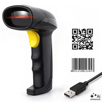 Scanner de codes-barres Precision 1D 2D Qoltec, QR, EAN, USB