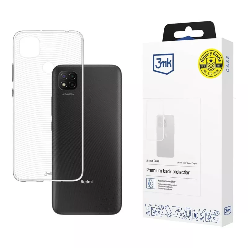 3mk Armor Case coque pour Xiaomi Redmi 9C, transparente