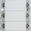 Capteur à touches Gira 3 Comfort 513300, 3 gangs, KNX, System 55