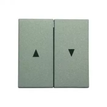 Bascule d'interrupteur à volets Gira 029426 avec flèches, System 55, aluminium
