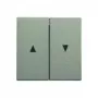 Bascule d'interrupteur à volets Gira 029426 avec flèches, System 55, aluminium