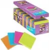 3M Post-it Super Sticky Notes 654SE24P, 76 x 76 mm, 90 feuilles par bloc, 4 couleurs (lot avantageux)