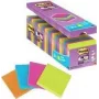 3M Post-it Super Sticky Notes 654SE24P, 76 x 76 mm, 90 feuilles par bloc, 4 couleurs (lot avantageux)