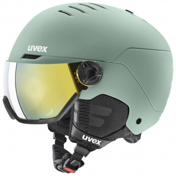 Casque de ski à visière UVEX Wanted, 58-61 cm (L), vert